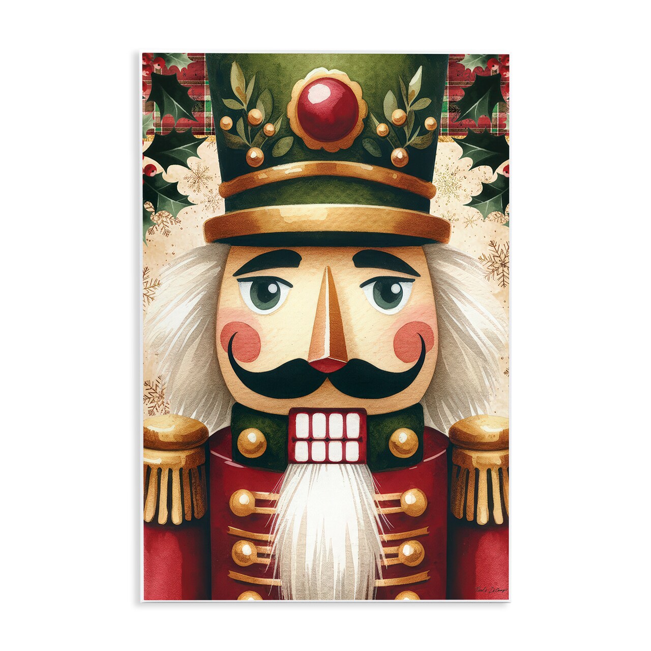 Stupell Industries Traditional Festive Nutcracker Wall Plaque, design by Nicole DeCamp